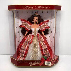1997 Happy Holidays Barbie Collector's Club Special Edition Brunette Mattel NRFB